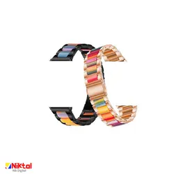 بند فلزی 7 رنگ ساعت هوشمند