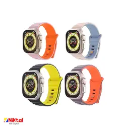 بند اپل واچ سیلیکونی دو رنگ اوشن BSP2