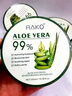 ژل آبرسان و ضد چروک پوست آلوِئه ورا 99%حجم 300 میلی