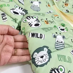 کاپشن پشم شیشه پسرانه طرح حیوانات