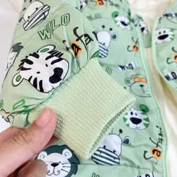 کاپشن پشم شیشه پسرانه طرح حیوانات