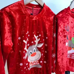 بلوز شلوار مخمل مدل گوزن مناسب یلدا