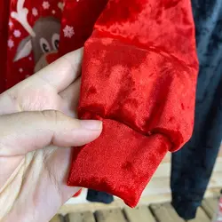 بلوز شلوار مخمل مدل گوزن مناسب یلدا