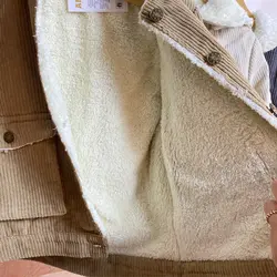 کاپشن مخمل کبریتی داخل خز (پسرانه،دخترانه)1تا2.5سال