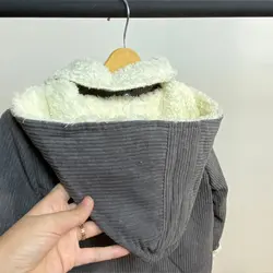 کاپشن مخمل کبریتی داخل خز (پسرانه،دخترانه)1تا2.5سال