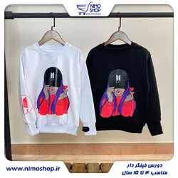 بلوز دورس فینگردار مدل BTS مناسب4تا6سال