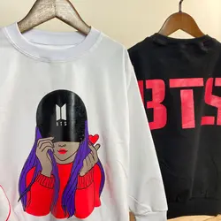 بلوز دورس فینگردار مدل BTS مناسب4تا6سال