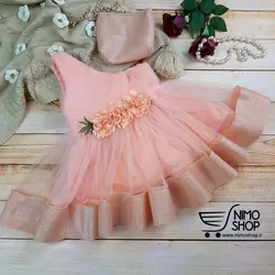 پیراهن پرنسسی دخترانه بهمراه کیف