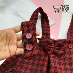 بلوز و دامن بند دار دخترانه مدل نغمه