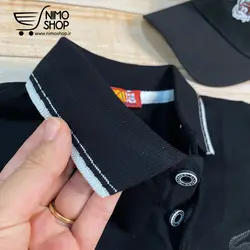 تیشرت یقه دار مشکی پسرانه