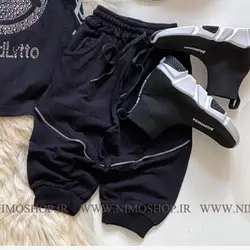 شلوارک فشن تزیین شده با زیپ مناسب 3 تا 4 سال