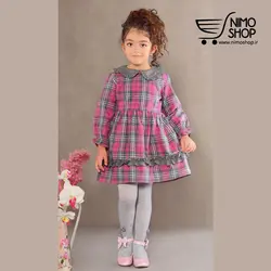 سارافون چهارخونه دخترانه مدل مهتا