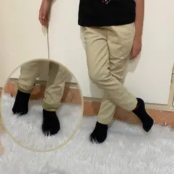شلوار کتان داخل خز گرم بچه گانه