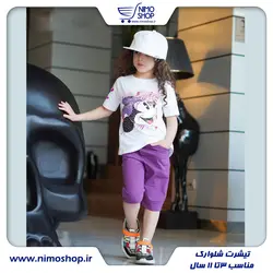 ست تیشرت و شلوارک دخترانه میکی موس