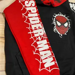 هودی شلوار مدل مرد عنکبوتی