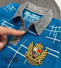 ست بلوز یقه دار و شلوار پسرانه