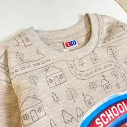 بلوز شلوار نقلی پسرانه مدل اتوبوس