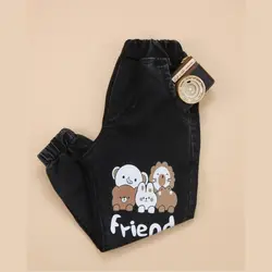 ست بلوز شلوار لی فانتزی مدل رنگین کمان