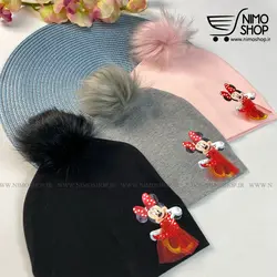 کلاه نخی دخترانه مدل مینی موس