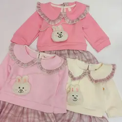 پیراهن دامنی دخترانه با آویز خرگوش