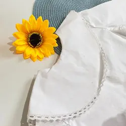 شومیز یقه ب ب گلدوزی دخترانه