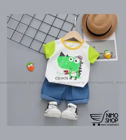 دو تیکه فانتزی پسرانه مدل دایناسور