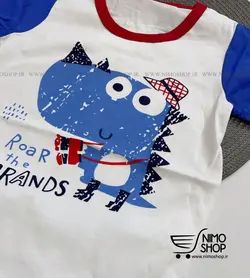 دو تیکه فانتزی پسرانه مدل دایناسور