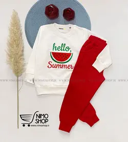 بلوز شلوار یلدایی مدل هندوانه