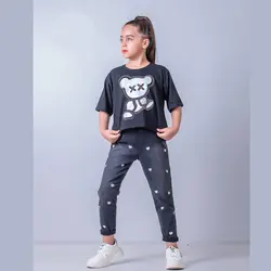 شلوار لی گلدوزی قلب دخترانه