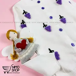 ژاکت گپ دخترانه مدل انگور برجسته