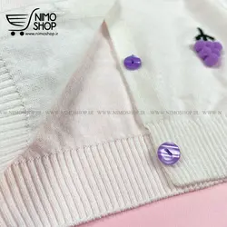 ژاکت گپ دخترانه مدل انگور برجسته