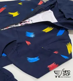 سه تیکه ( سویشرت شلوار تاپ) پسرانه مدل پویا