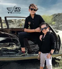 بلوز تک محرمی پسرانه مدل چهار دکمه | NIMOshop