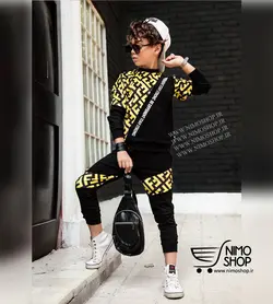 بلوز شلوار مخمل پسرانه مدل Stay Strong | NIMOshop