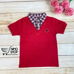 تیشرت پسرانه مدل دو یقه