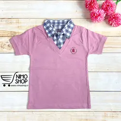 تیشرت پسرانه مدل دو یقه