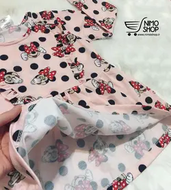 سارافون آستین بلند دخترانه مدل مینی موس