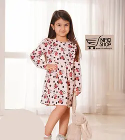 سارافون آستین بلند دخترانه مدل مینی موس