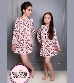 سارافون آستین بلند دخترانه مدل مینی موس