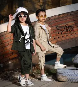 سه تیکه کتان ( دخترانه / پسرانه ) فشن شارژ دوم | NIMOshop