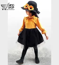 پیراهن شیک دخترانه عیدانه مدل ترگل | NIMOshop