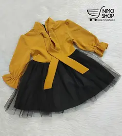 پیراهن شیک دخترانه عیدانه مدل ترگل | NIMOshop