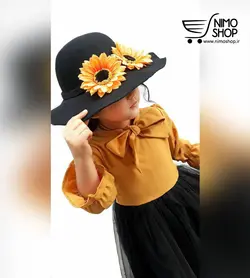 پیراهن شیک دخترانه عیدانه مدل ترگل | NIMOshop