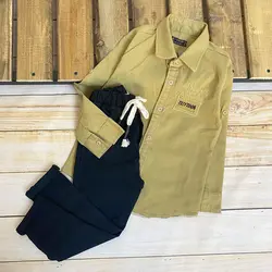 شلوار کتان کش اسپرت طرح لی