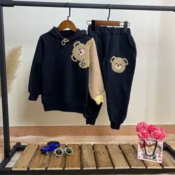 هودی شلوار فشن آستین تدی