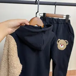 هودی شلوار فشن آستین تدی