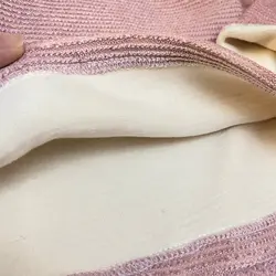 ست بلوز شلوار تو خز دخترانه طرح بافت