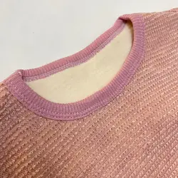 ست بلوز شلوار تو خز دخترانه طرح بافت