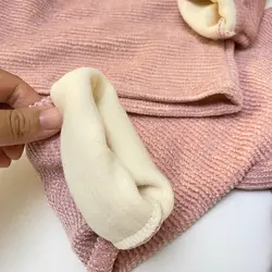 ست بلوز شلوار تو خز دخترانه طرح بافت