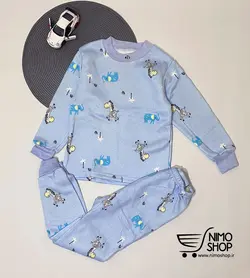 ست بلوز شلوار توکرکی پسرانه مدل فیل و زبرا | NIMOshop